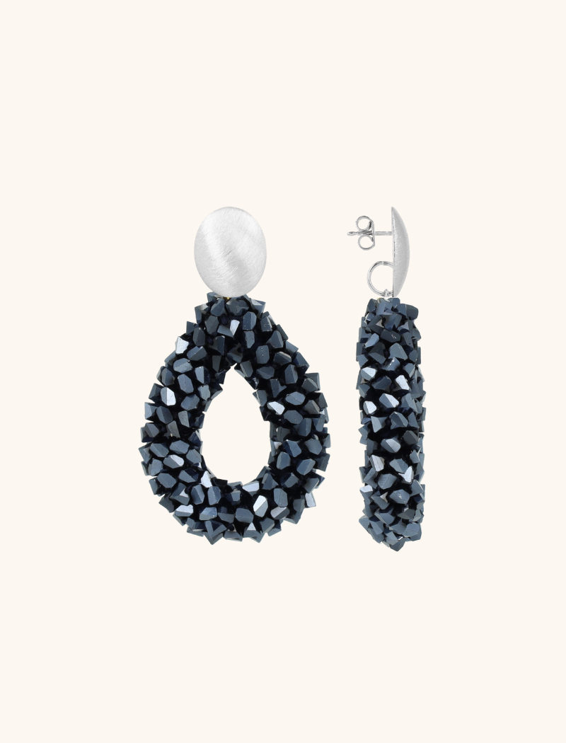 Metallic Blue Oorbellen Marieke Drop L Rawlott-theme.productDescriptionPage.SEO.byTheBrand