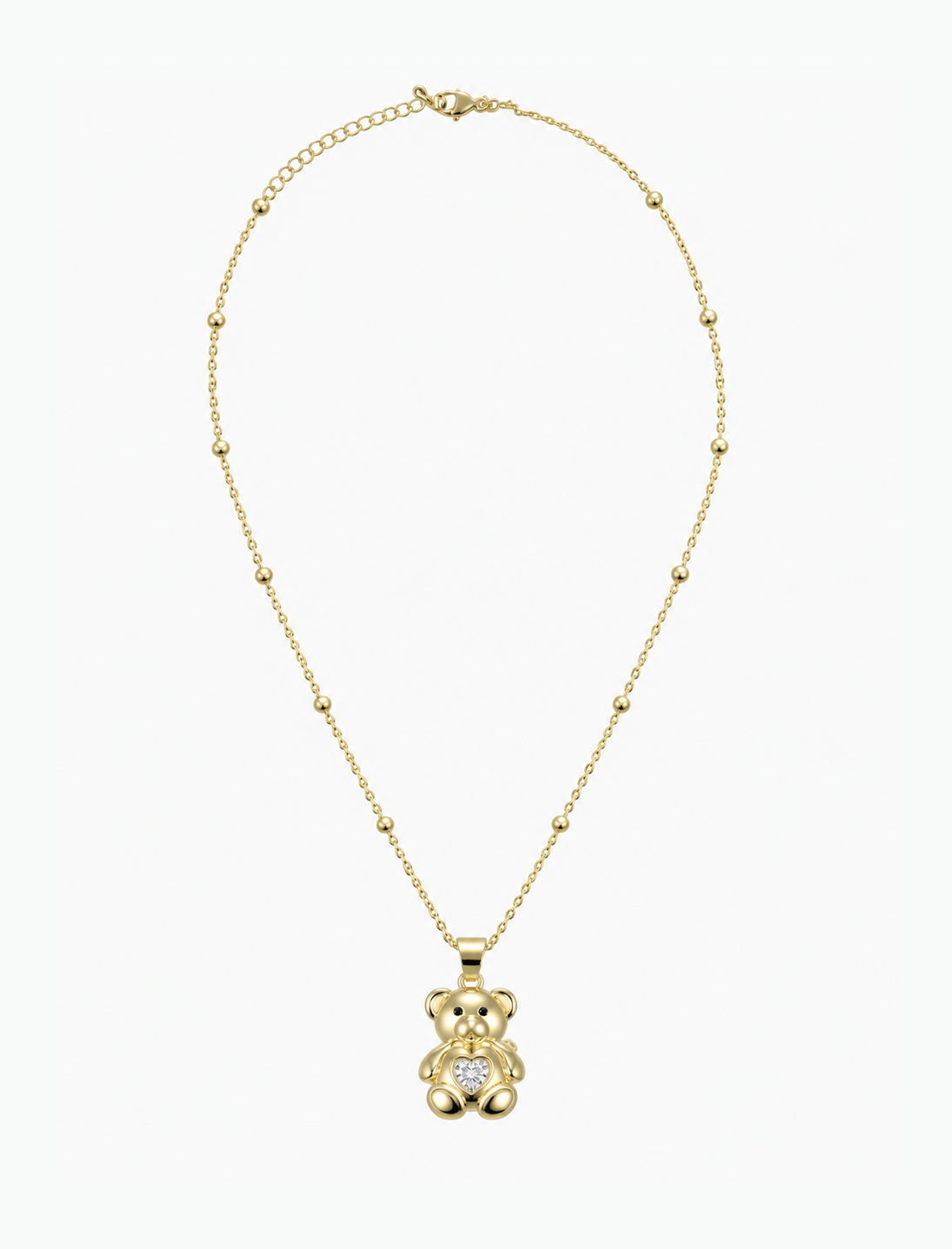 Ketting Tiny Teddy Crystal Heart
