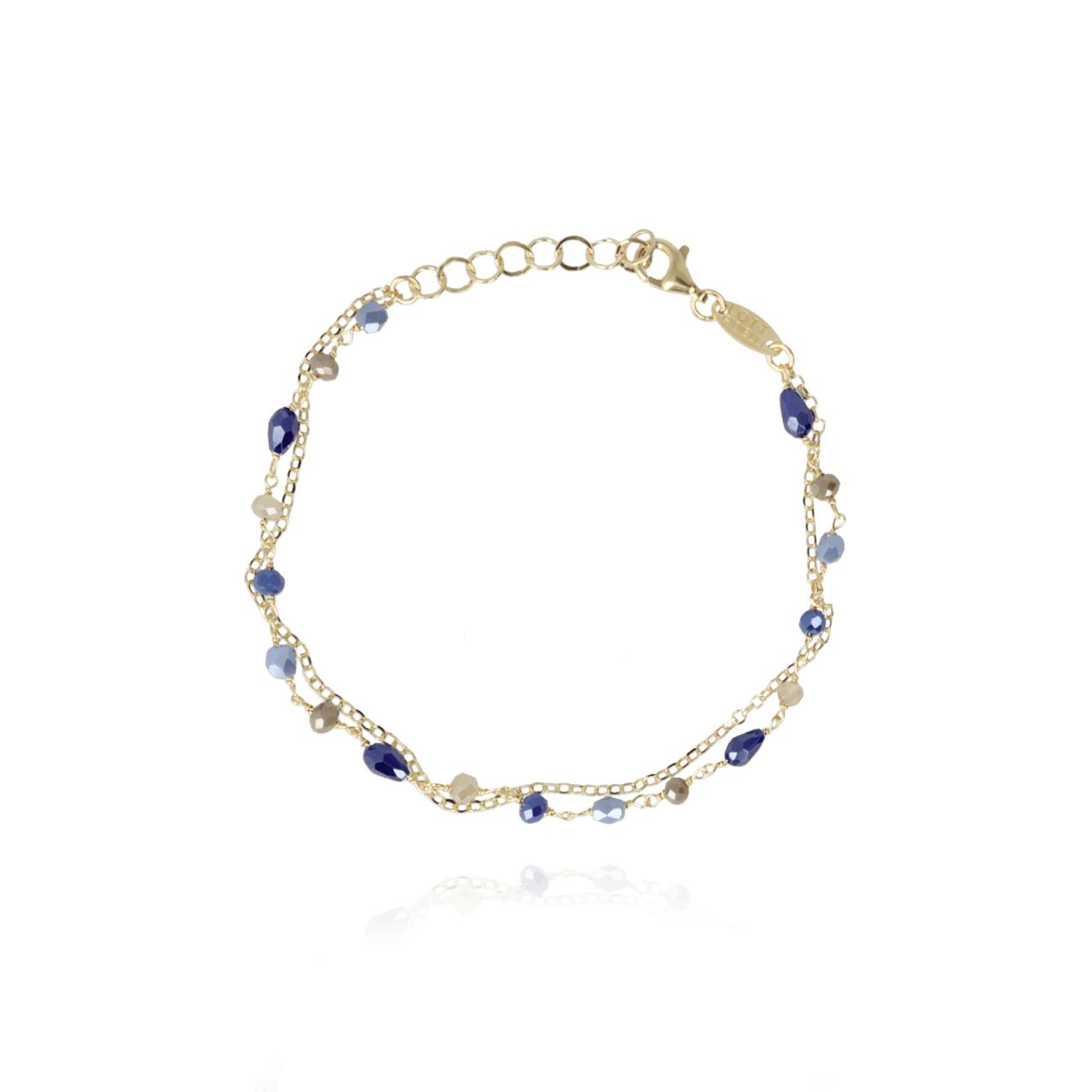 Symbool Rosary Armband Mix Donker Blauw