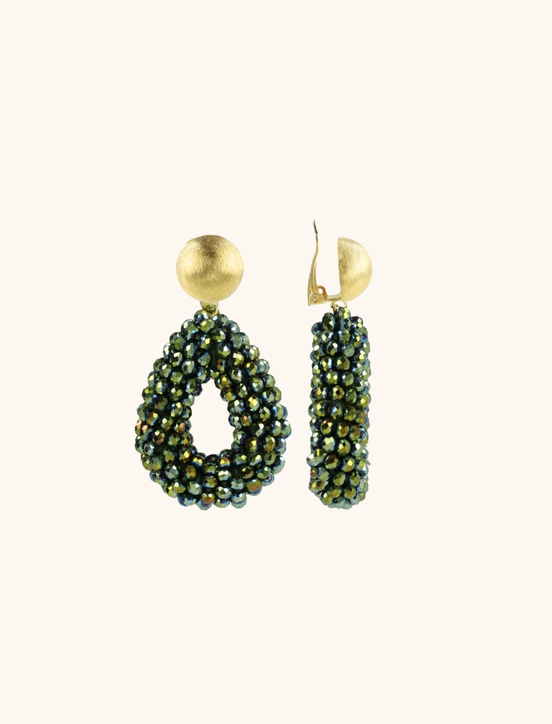 Metallic Groene Oorbellen Berry Drop S Cliplott-theme.productDescriptionPage.SEO.byTheBrand
