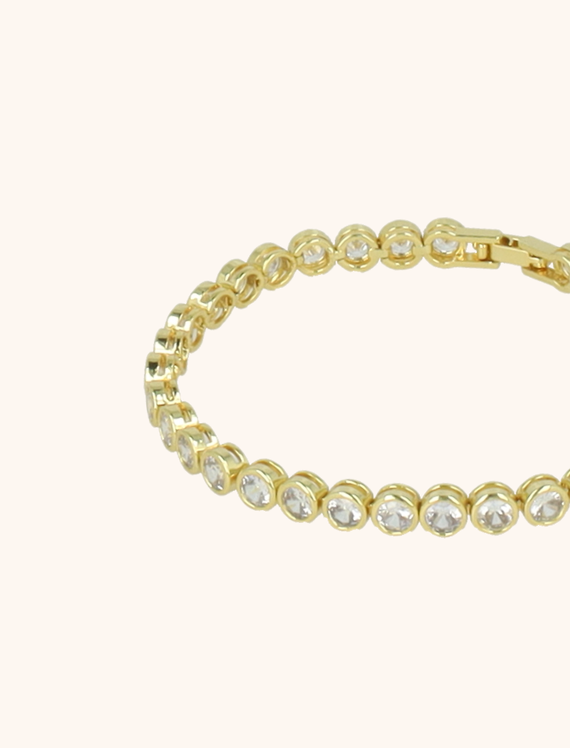 Goudkleurige Armband Framed Round Crystalslott-theme.productDescriptionPage.SEO.byTheBrand
