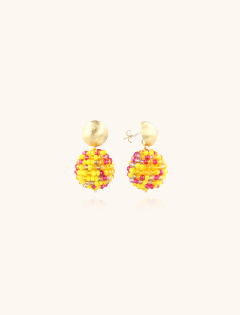 Mixed Yellow Earrings Lexi Globe L