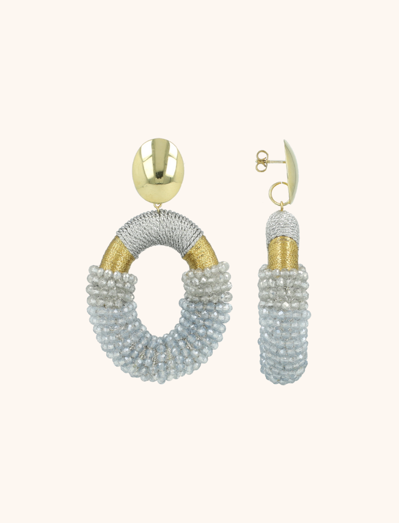 Blauwe Oorbellen Yara Combi Oval Llott-theme.productDescriptionPage.SEO.byTheBrand