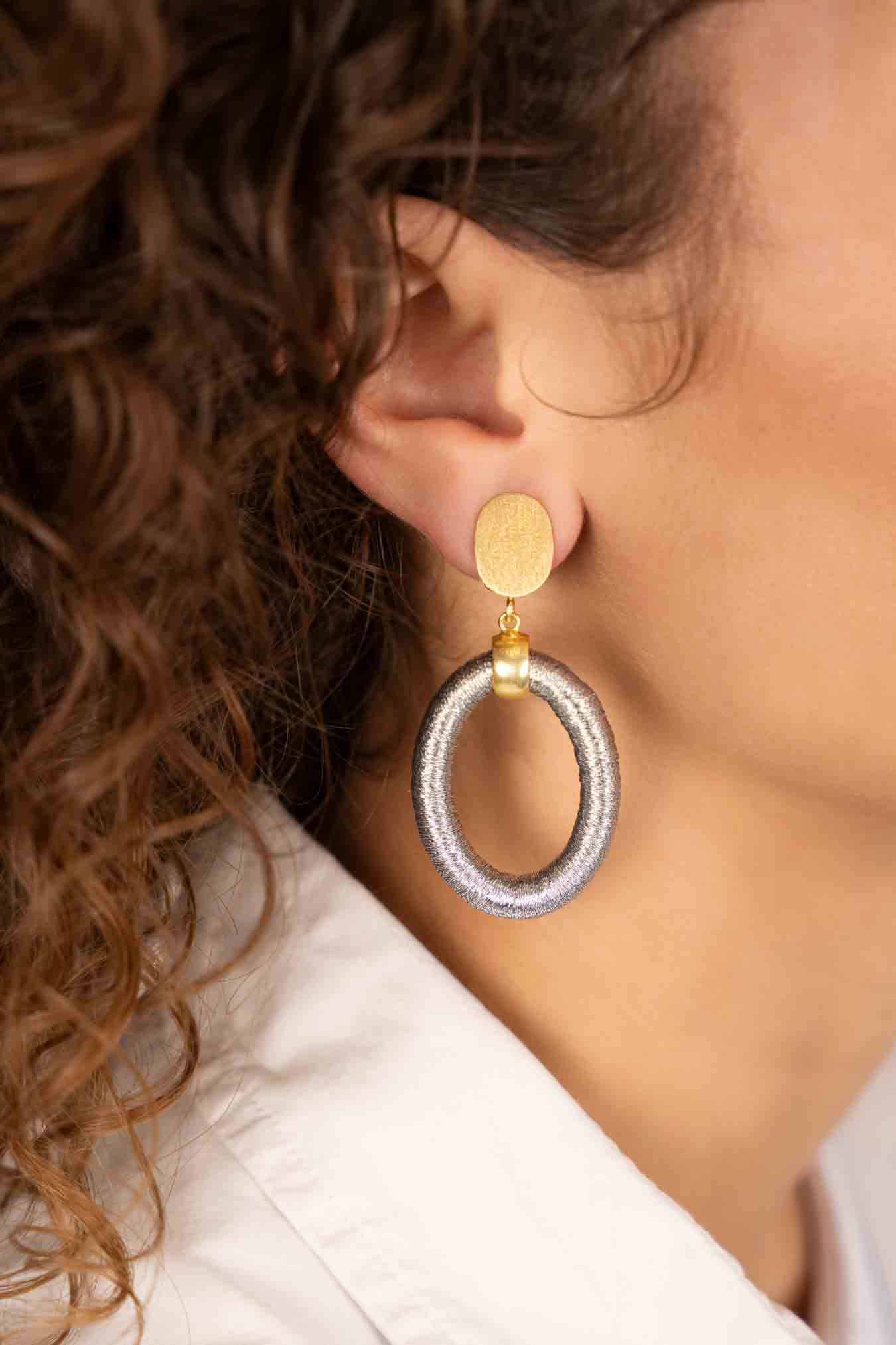 Silver Earrings Faye Oval S Cliplott-theme.productDescriptionPage.SEO.byTheBrand