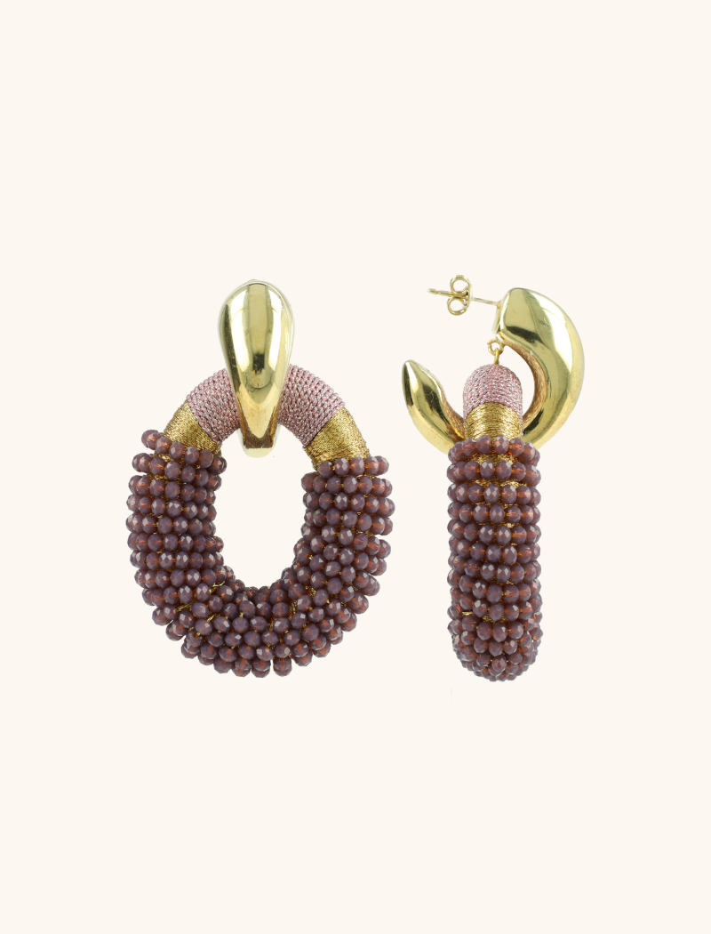 Ohrringe Lavendel Yara Oval L