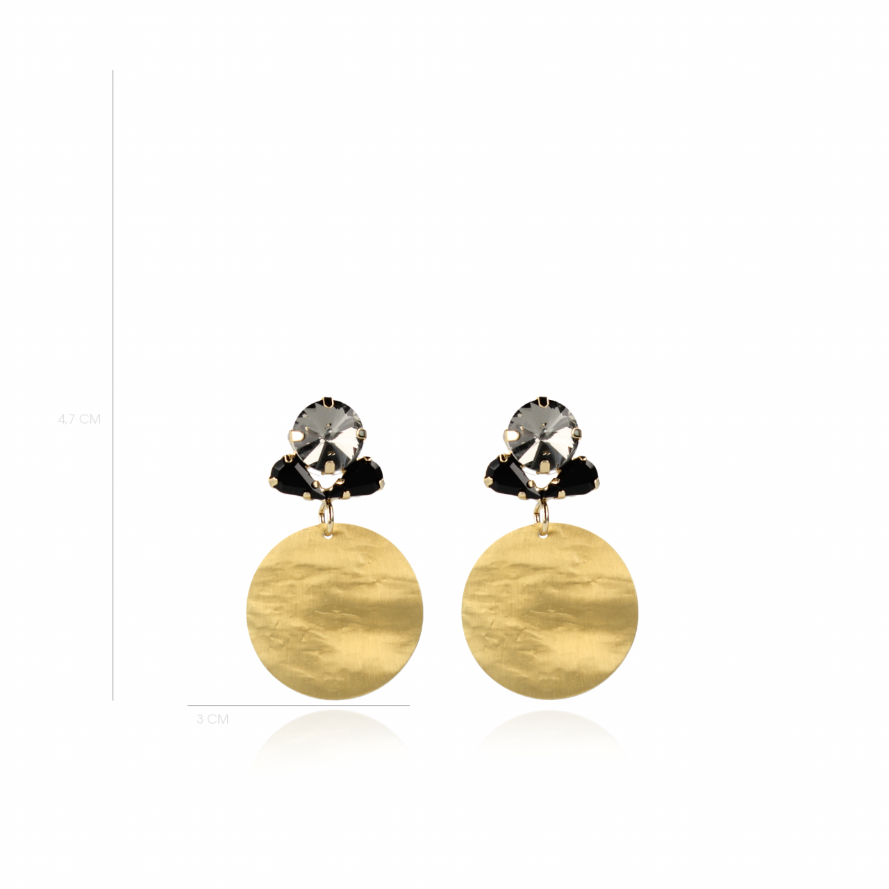 Schwarz Strass Ohrringe Flower Hammerd Element Mlott-theme.productDescriptionPage.SEO.byTheBrand