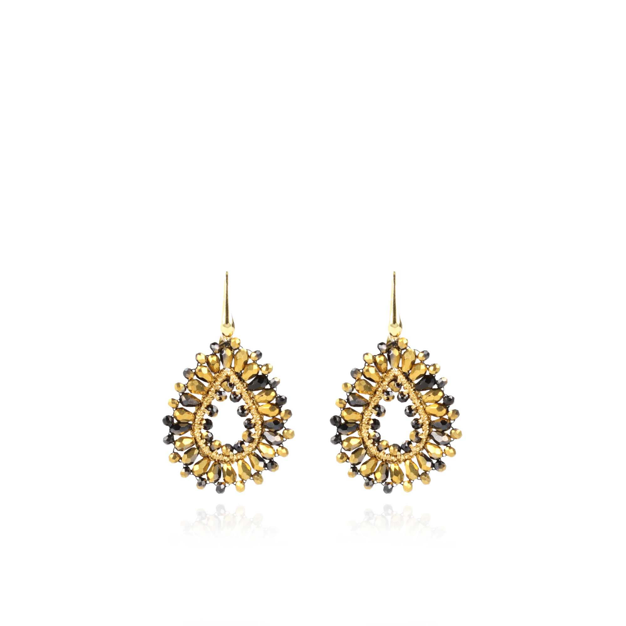 Gold-coloured Earrings Robin Silk Drop S