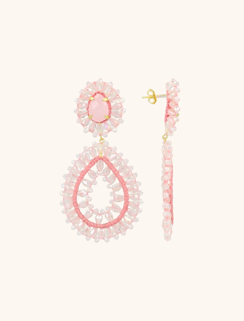 Pink Earrings Apollo Drop