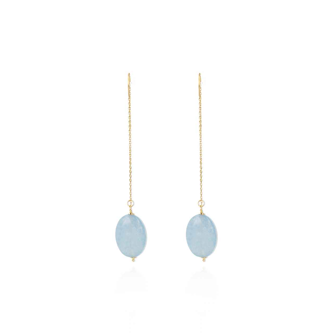 Light aqua quartz ovaal S oorbellenlott-theme.productDescriptionPage.SEO.byTheBrand