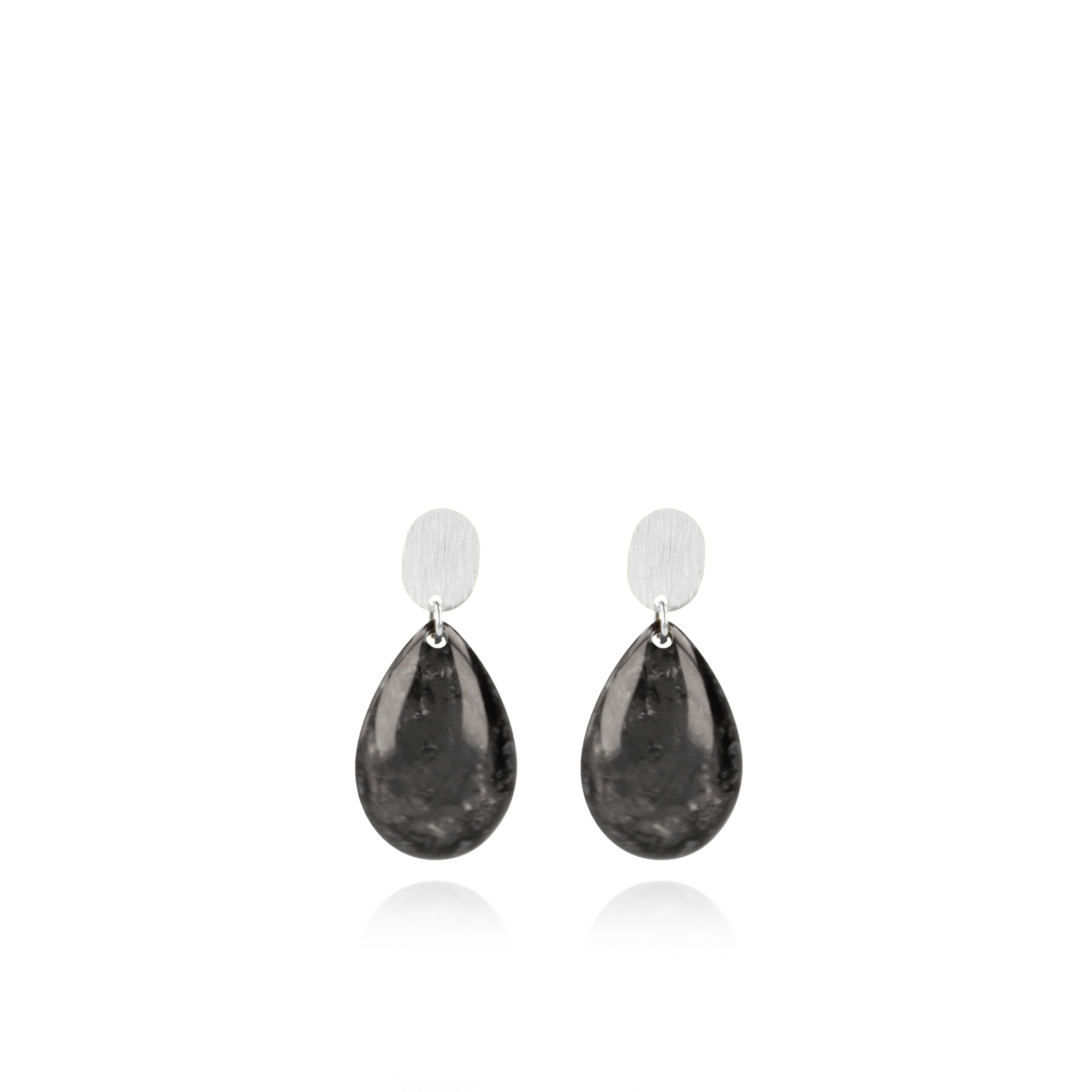 Marble Zwarte Oorbellen Bliss Druppel S