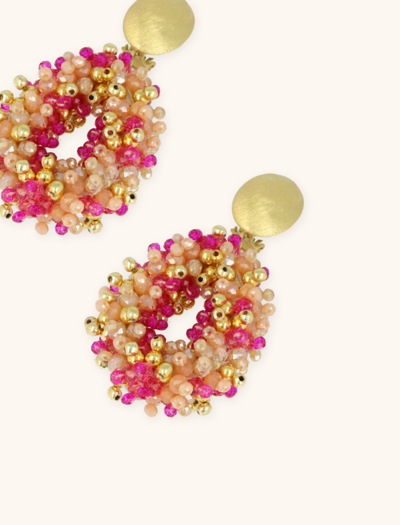 Fuchsia Mandarine Ohrringe Katie Double Stones Oval Mlott-theme.productDescriptionPage.SEO.byTheBrand