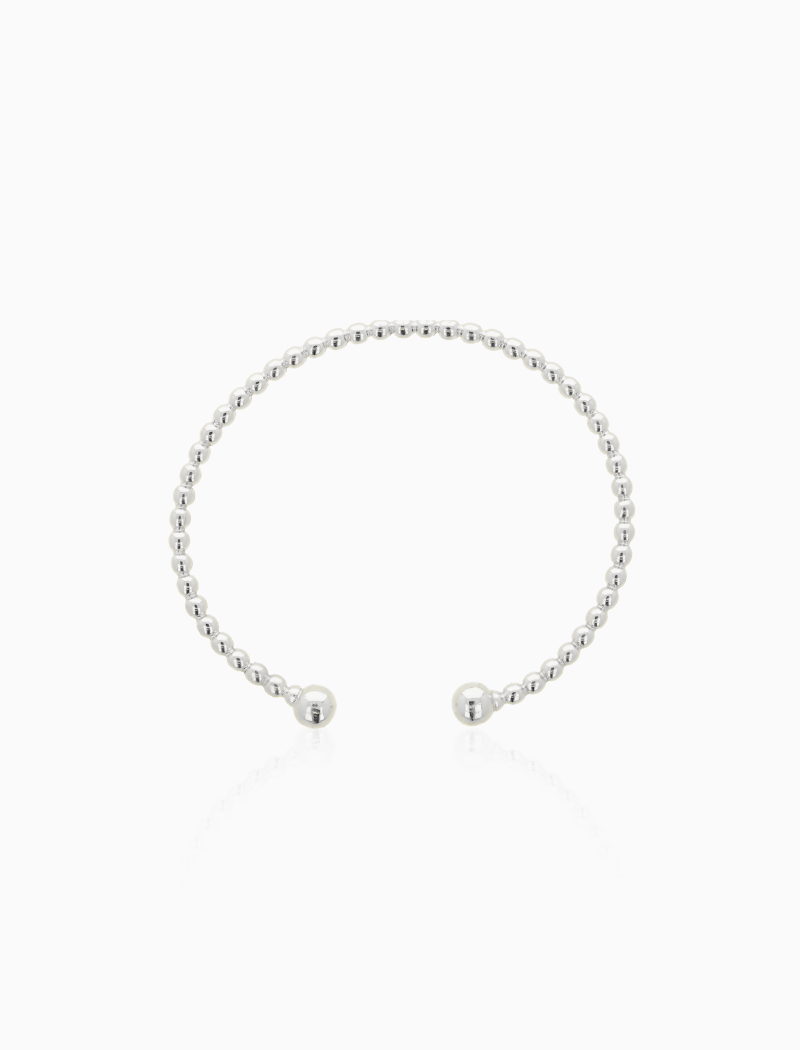 Silberner Cannonball-Armreif