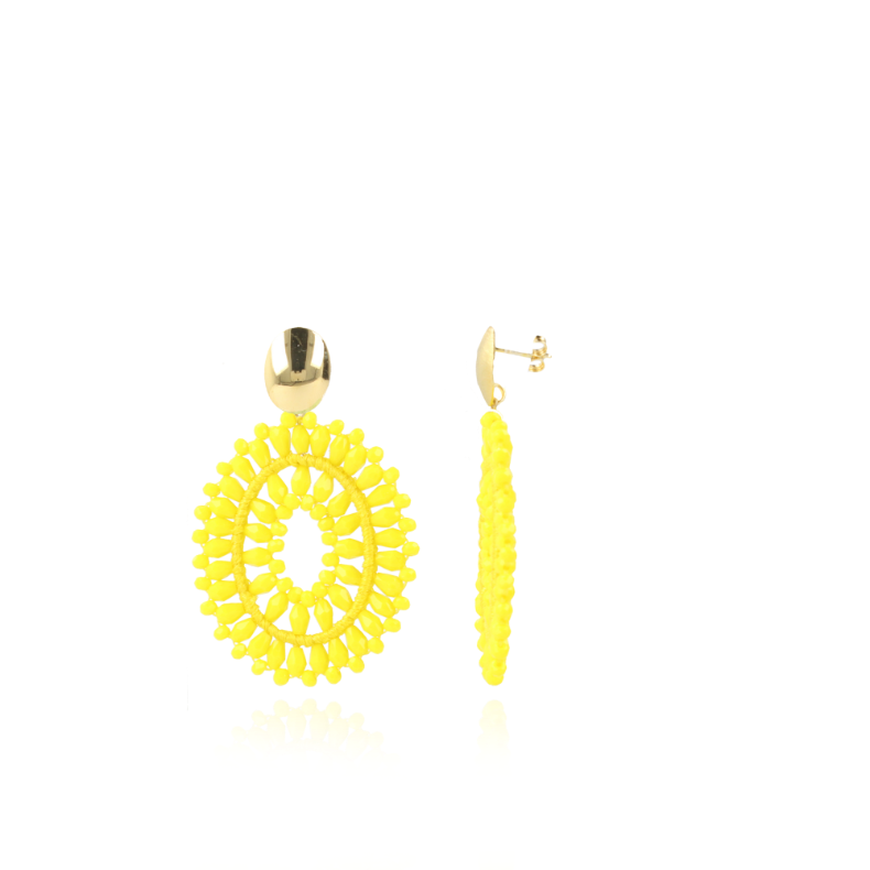 Gele oorbellen Lotta Drop Double Mlott-theme.productDescriptionPage.SEO.byTheBrand
