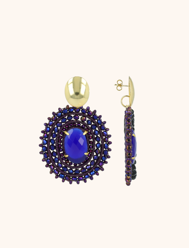 Metallic Purple Oorbellen Jamie Ovaal Llott-theme.productDescriptionPage.SEO.byTheBrand