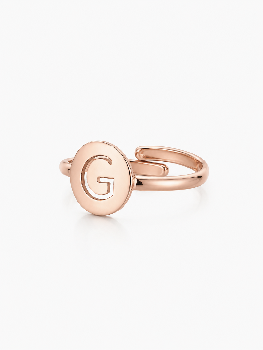 Rose ring Initial Small