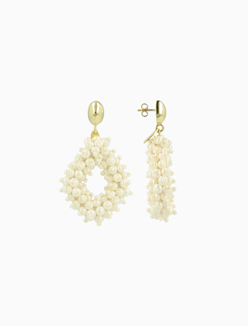 Parel oorbellen Holly Double Stones Glassberry Ace L