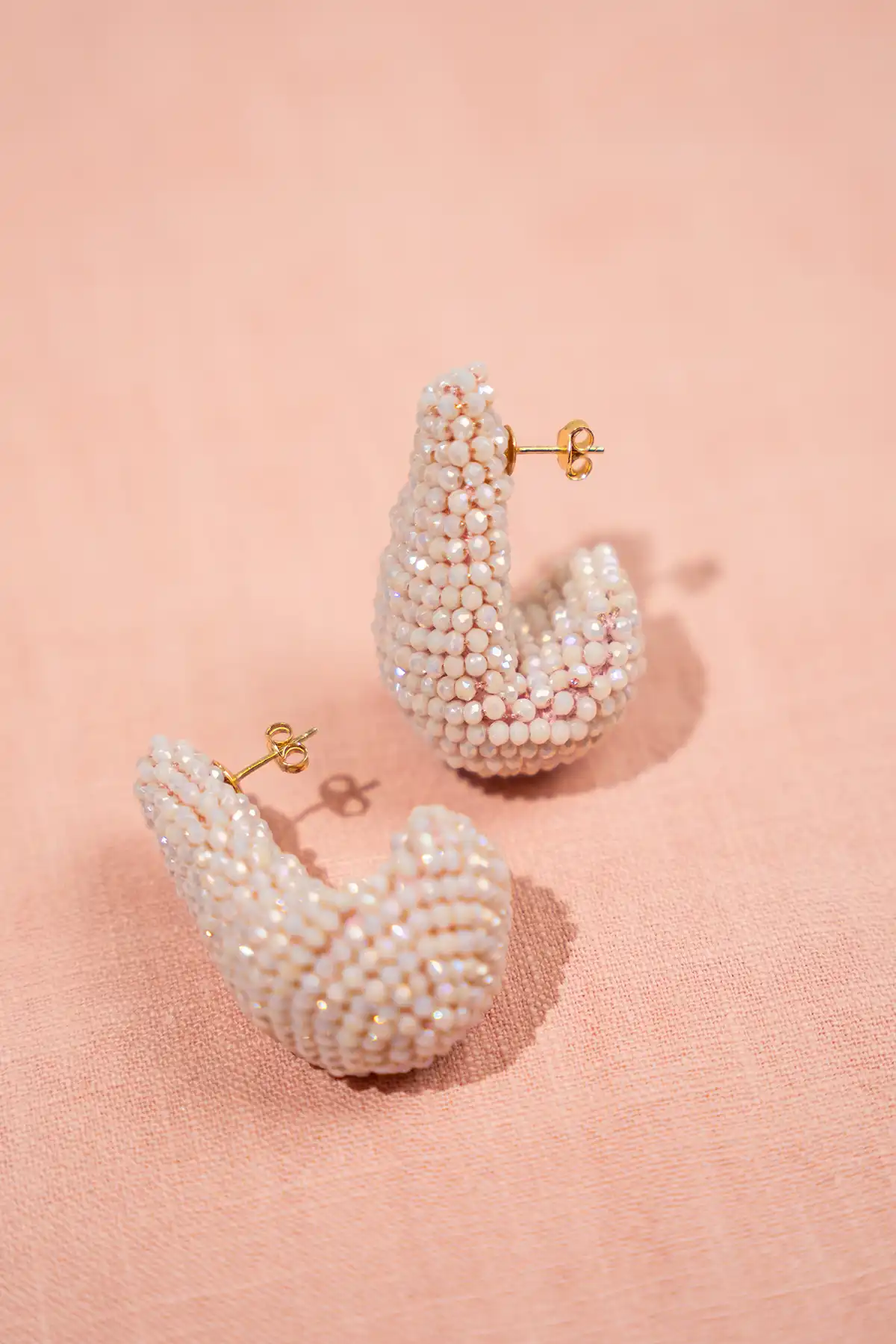 Light Pink Oorbellen Nadine Teardrop Creole Mlott-theme.productDescriptionPage.SEO.byTheBrand