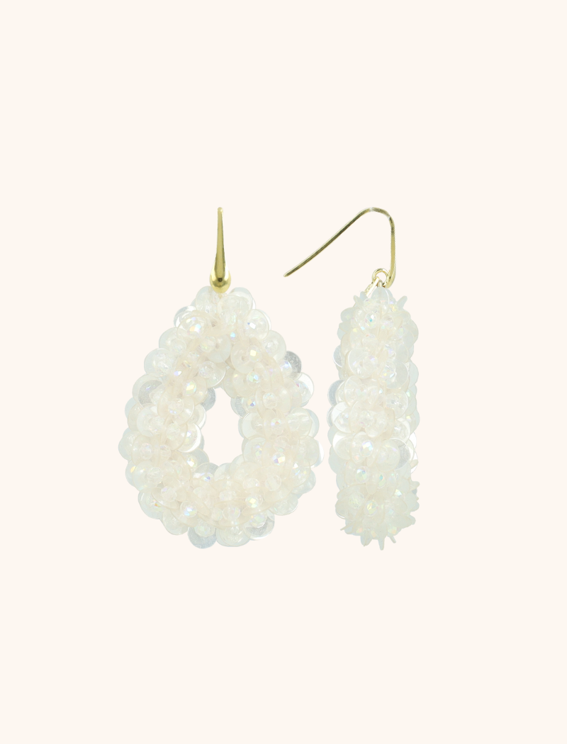 Holografische Ohrringe Fenna Sequin Drop  