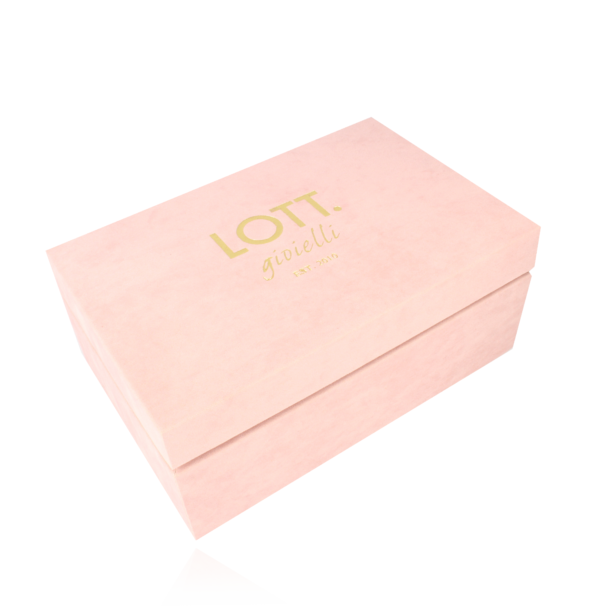Pink velvet jewelry box 9 Pair - M