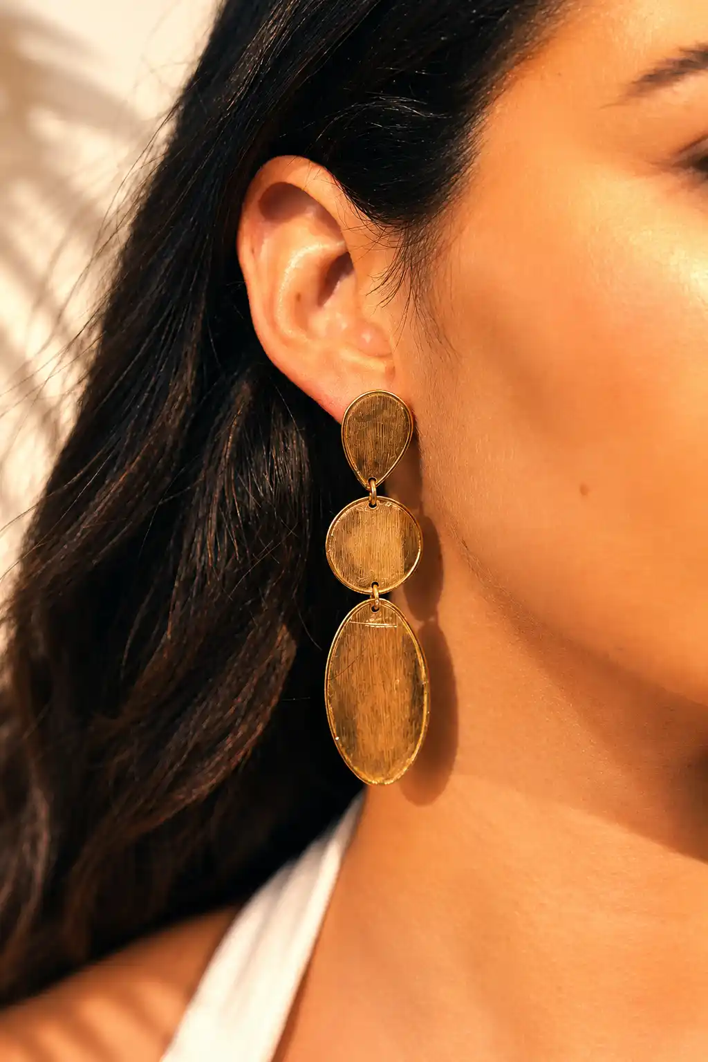 Classic Oorbellen Christina Stone Shape Oval Triple