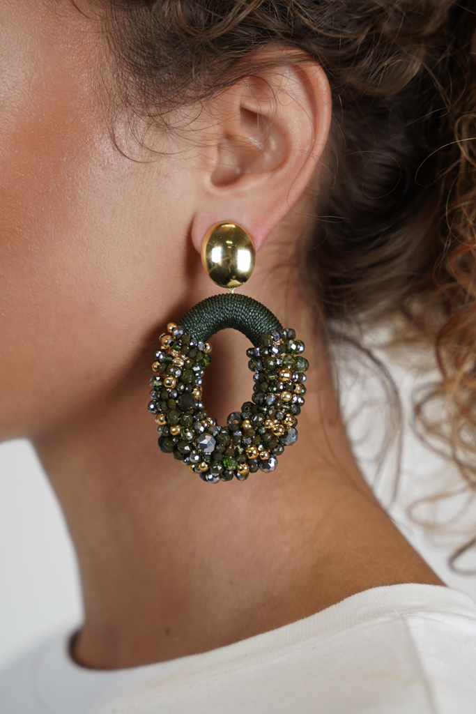Green Earrings Opheilia Combi Oval Llott-theme.productDescriptionPage.SEO.byTheBrand