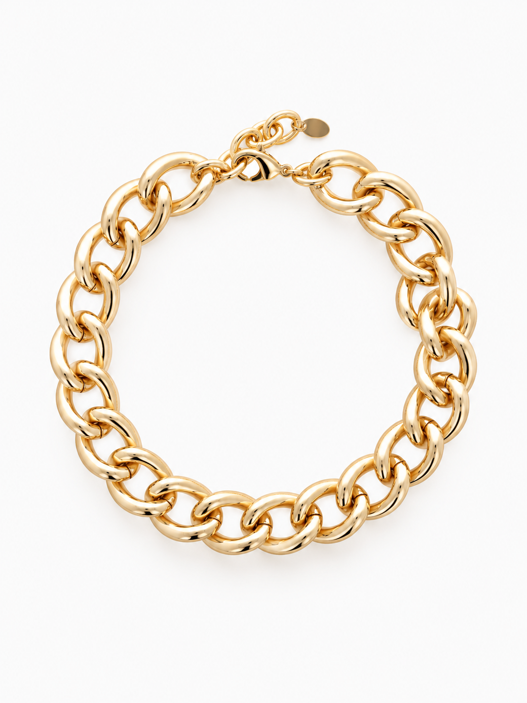 16.018 - gold colored soft gold crub link large