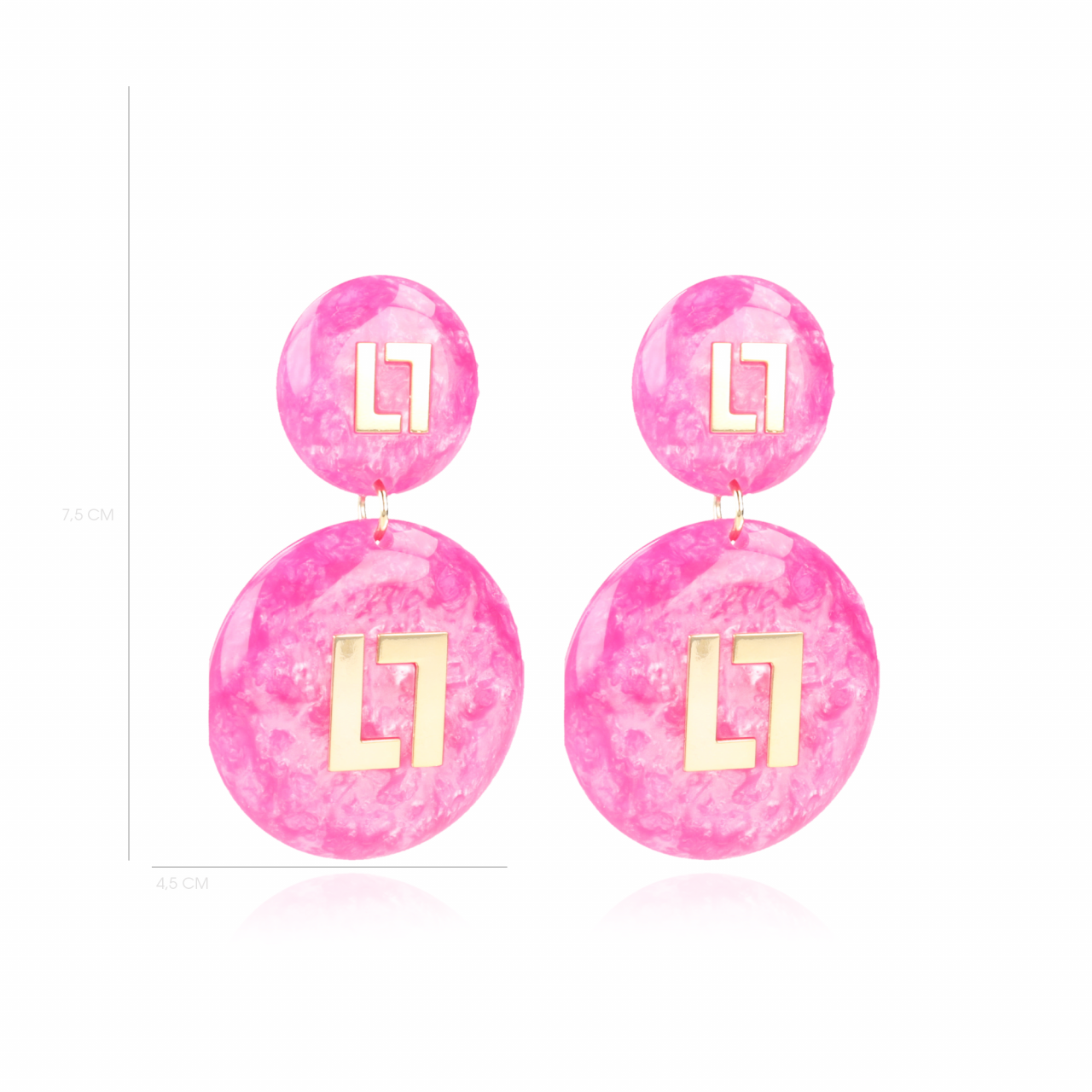 Marble Fuchsia Oorbellen Larissa Logolott-theme.productDescriptionPage.SEO.byTheBrand