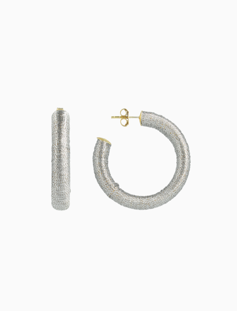 Ijs Blauwe Oorbellen Chloe Creole M