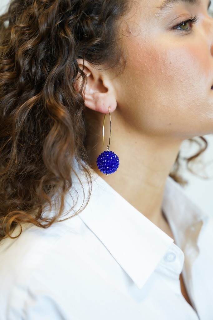 Royal Blue Earrings Lexi Globe Llott-theme.productDescriptionPage.SEO.byTheBrand