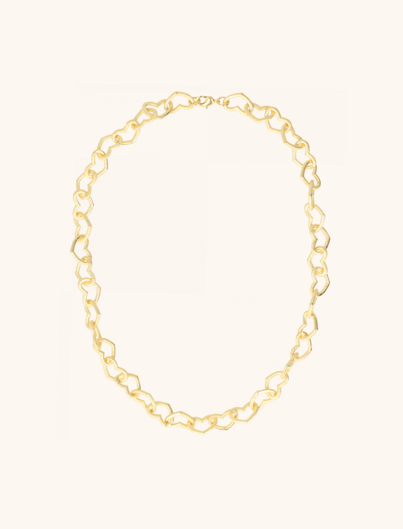 Classic Necklace Heart Closed Forever Relief