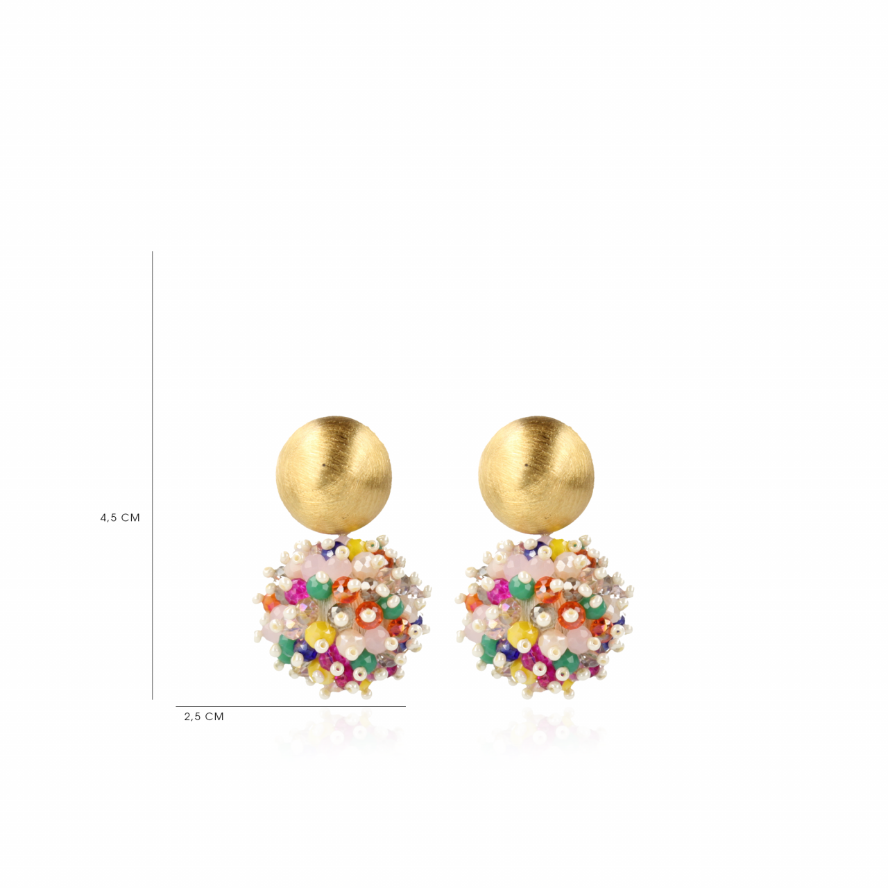 Mulicolor Parel Oorbellen Jacky Double Stones Llott-theme.productDescriptionPage.SEO.byTheBrand