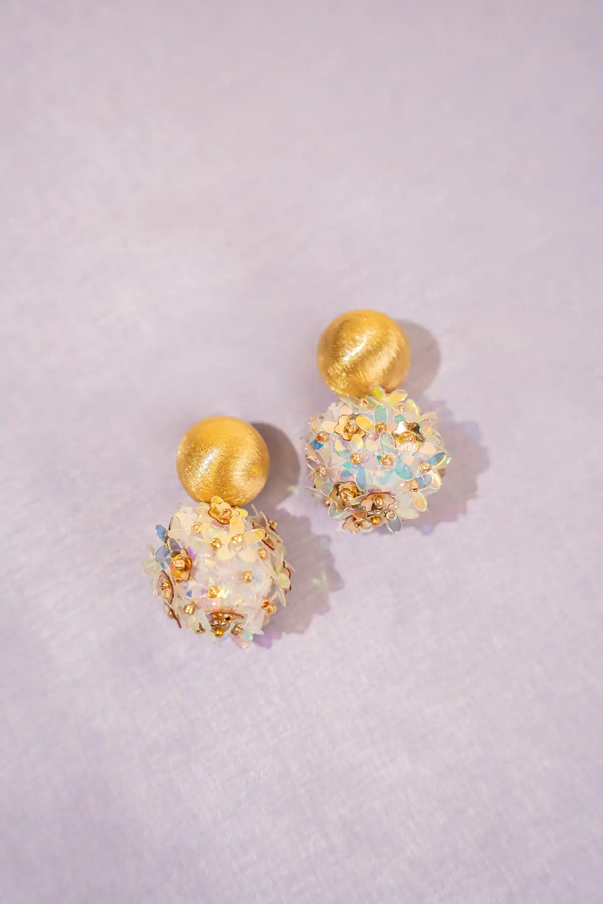 Holo Oorbellen Daisy Flower Globe M