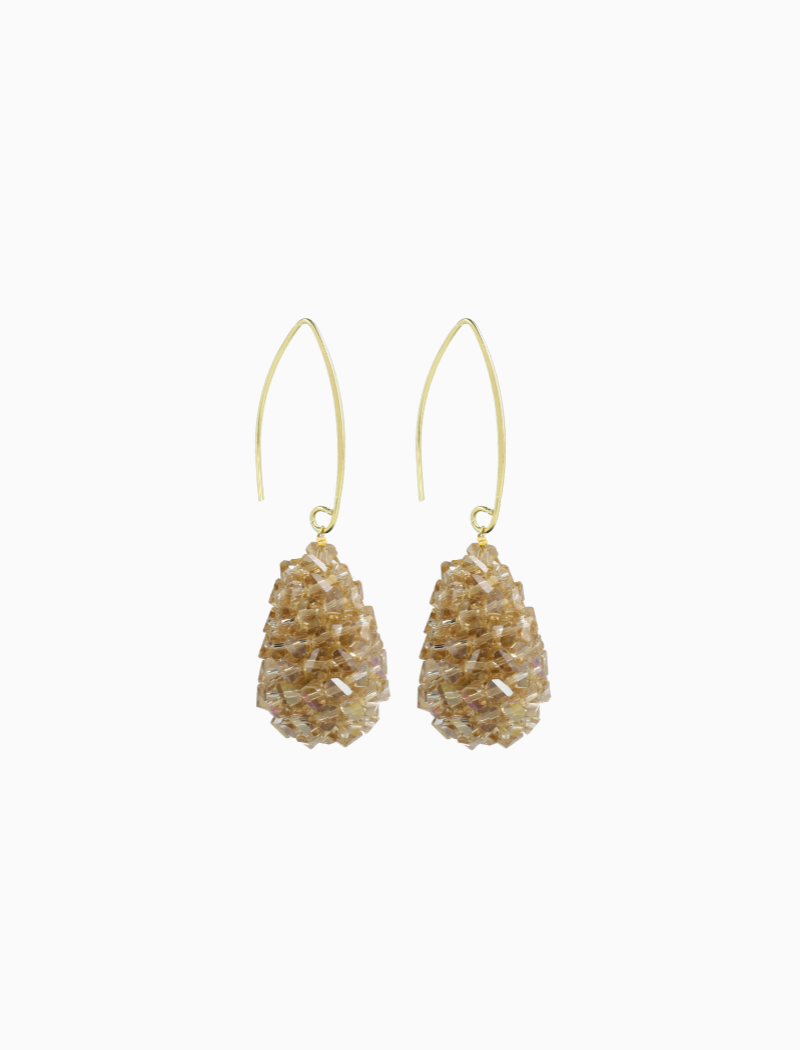 Champagne Earrings Cone XS Raw