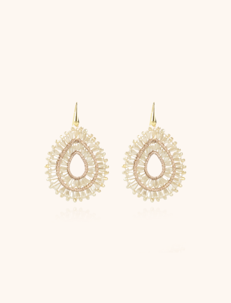 Nude Oorbellen Silk Drop Double Crystal lott-theme.productDescriptionPage.SEO.byTheBrand