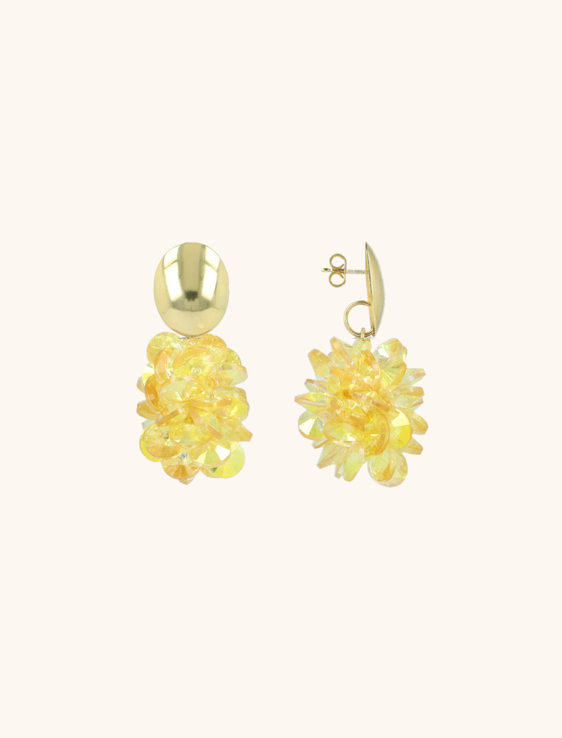 Sunflower Holo Oorbellen Crystal Grape Samlott-theme.productDescriptionPage.SEO.byTheBrand