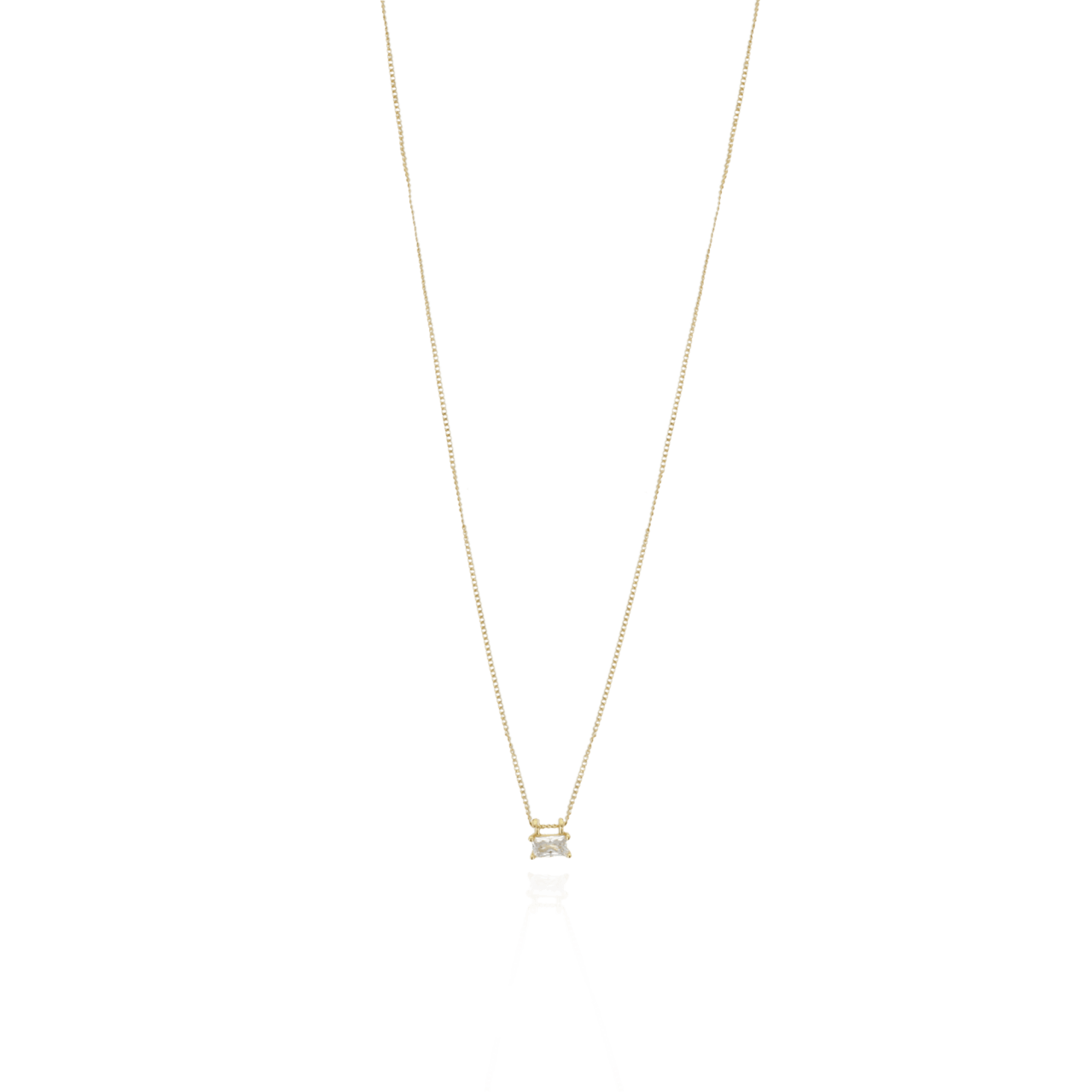 Strass necklace crystal baguette 