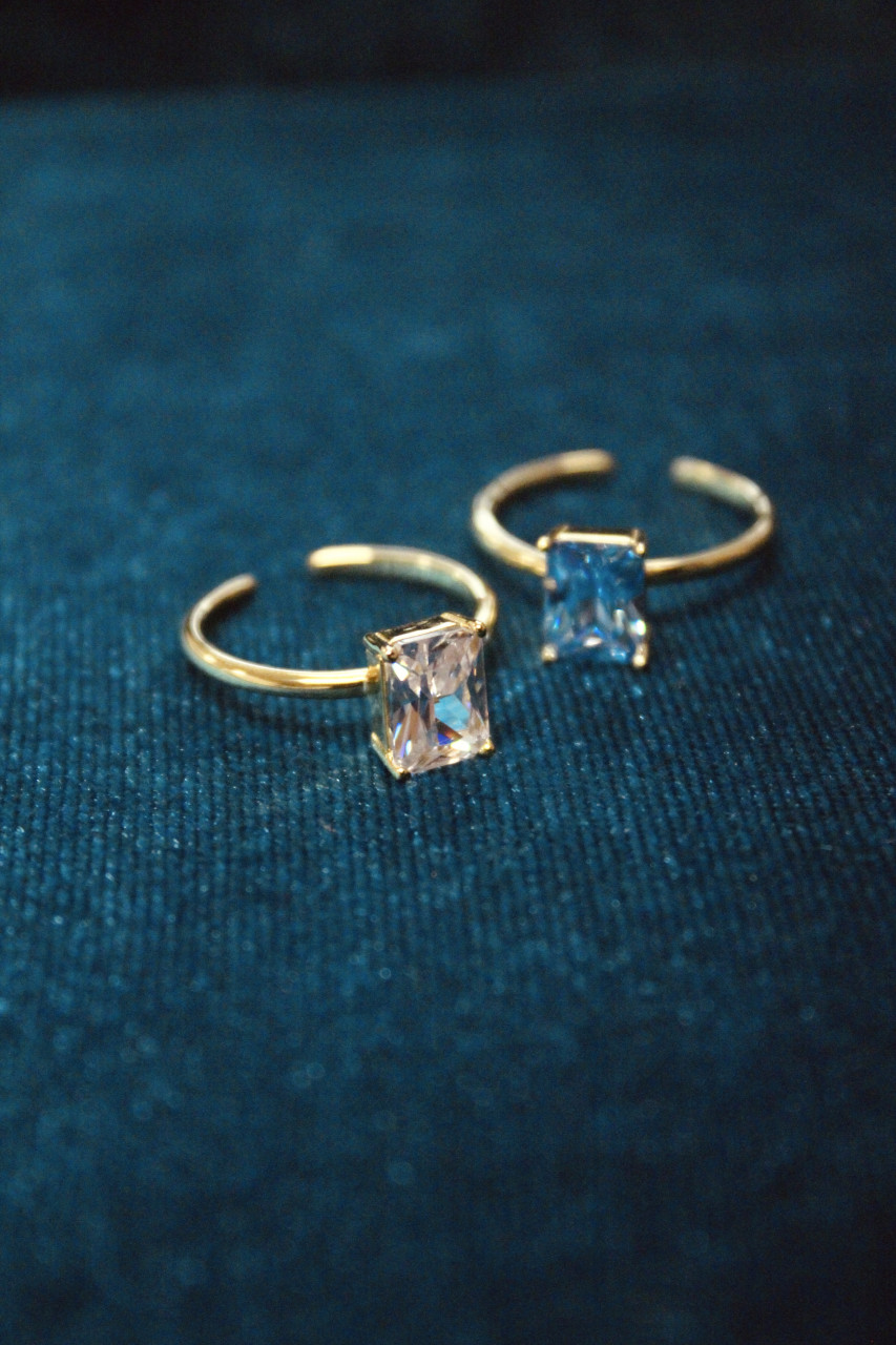 Esmeralda Blauwe Ring