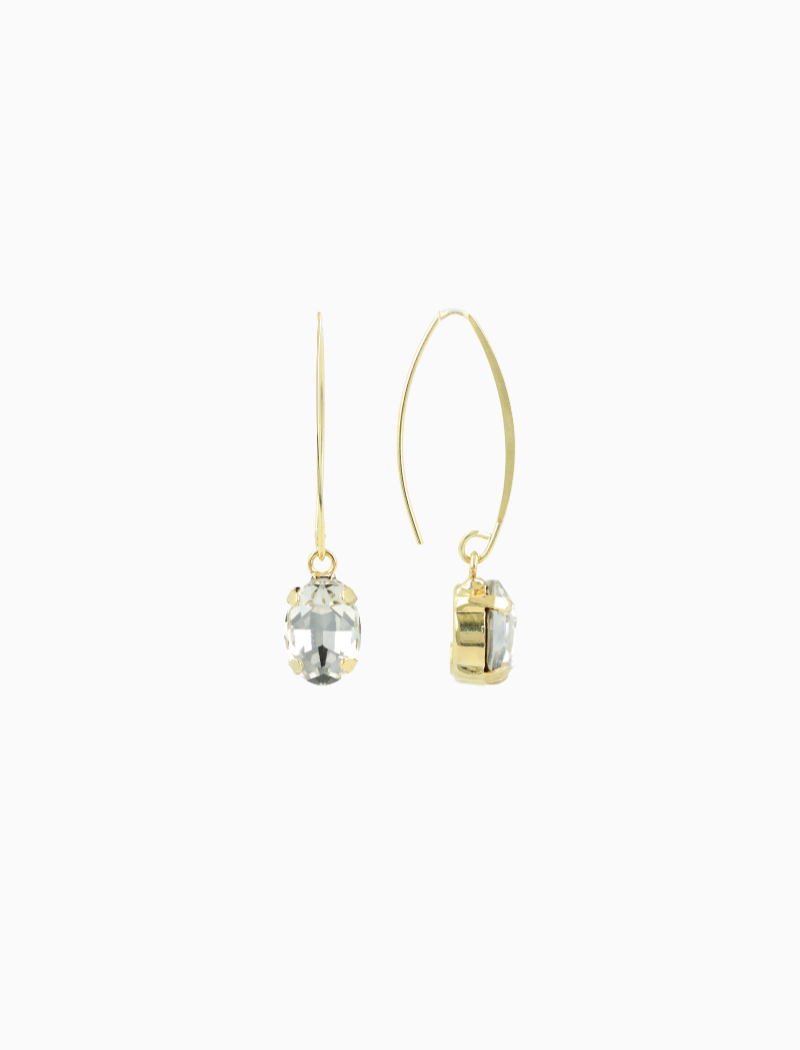 Crystal Earrings Daan Strass Pendant S