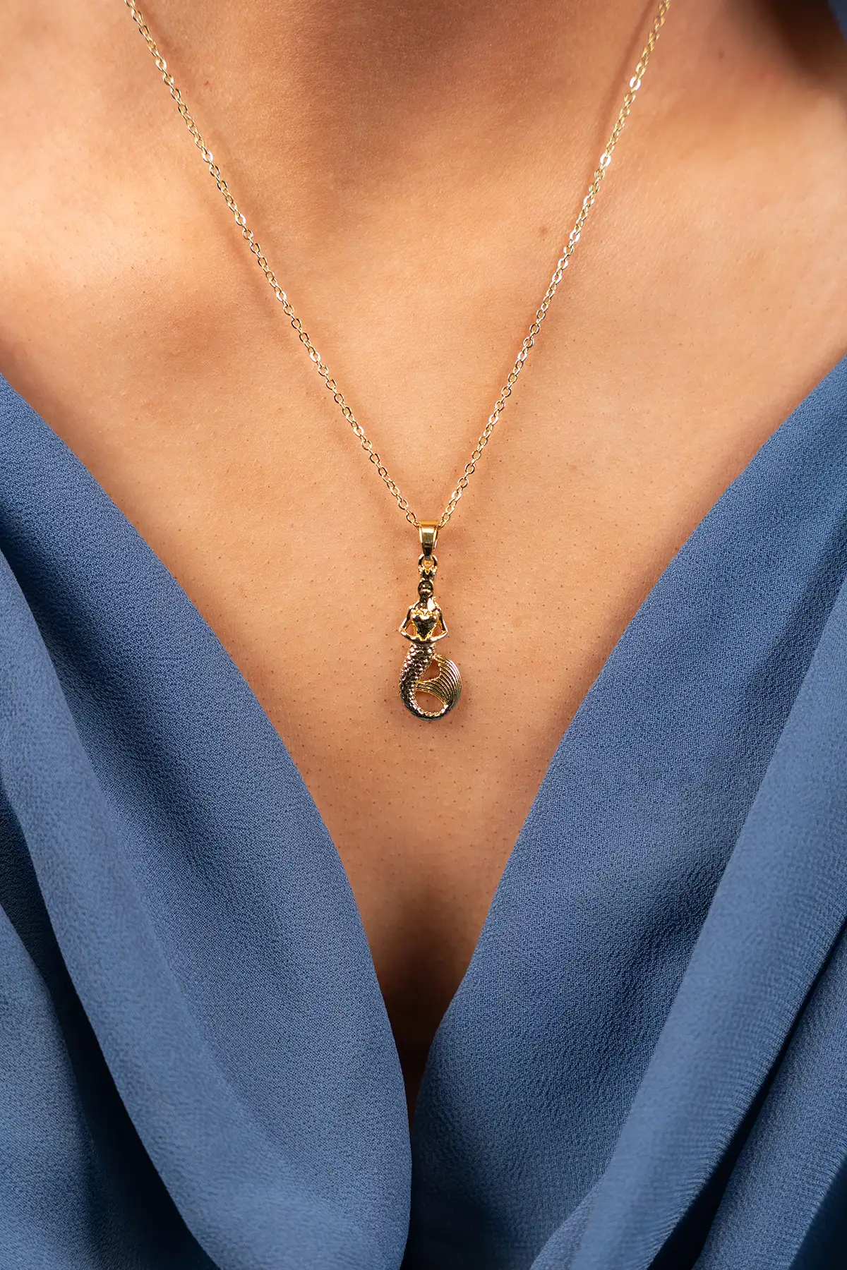 Gouden Ketting Zeemeermin 