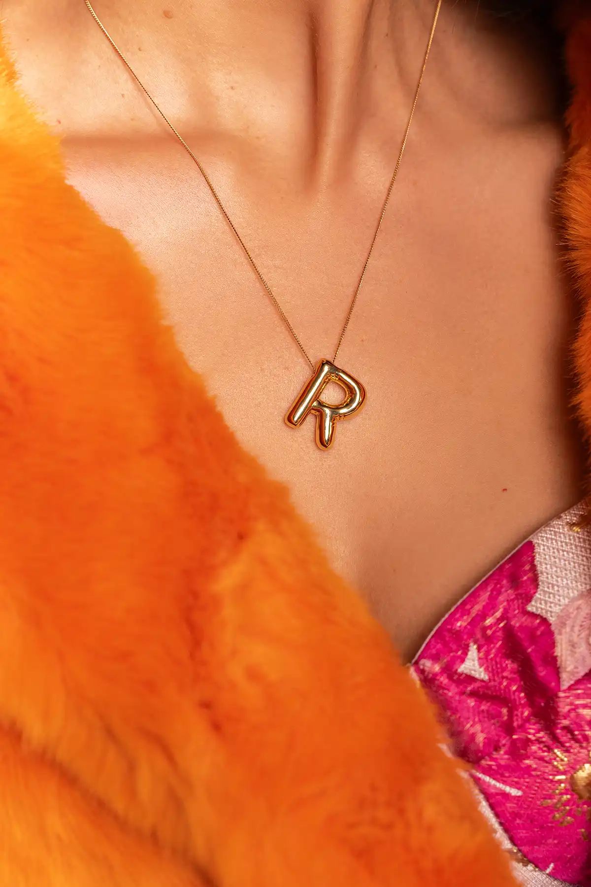 Bold initial necklace