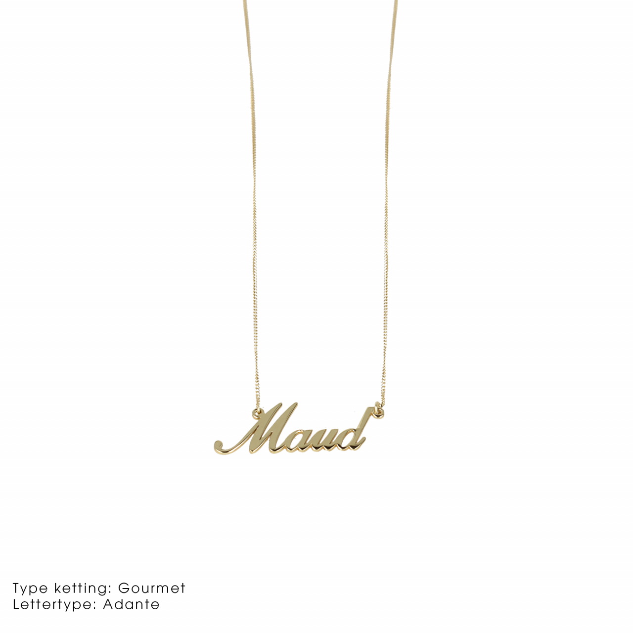 9 Carat Vintage name necklace 1-4 letters 
