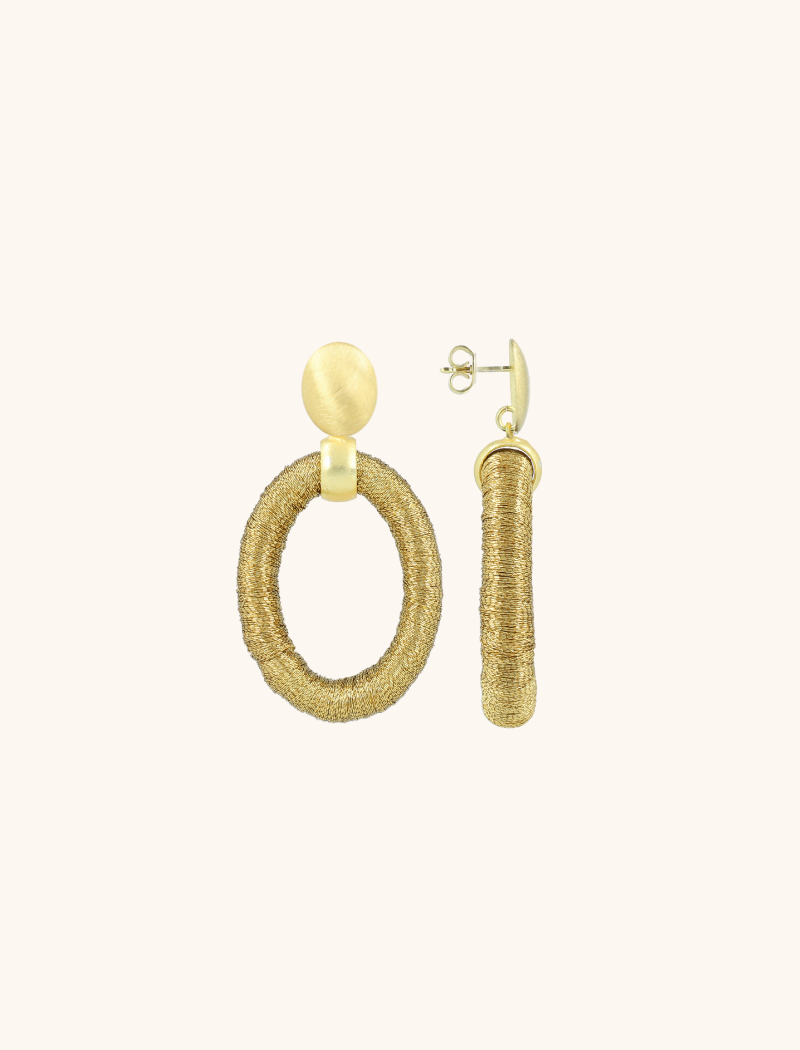 Goudkleurige oorbellen Faye ovaal Slott-theme.productDescriptionPage.SEO.byTheBrand