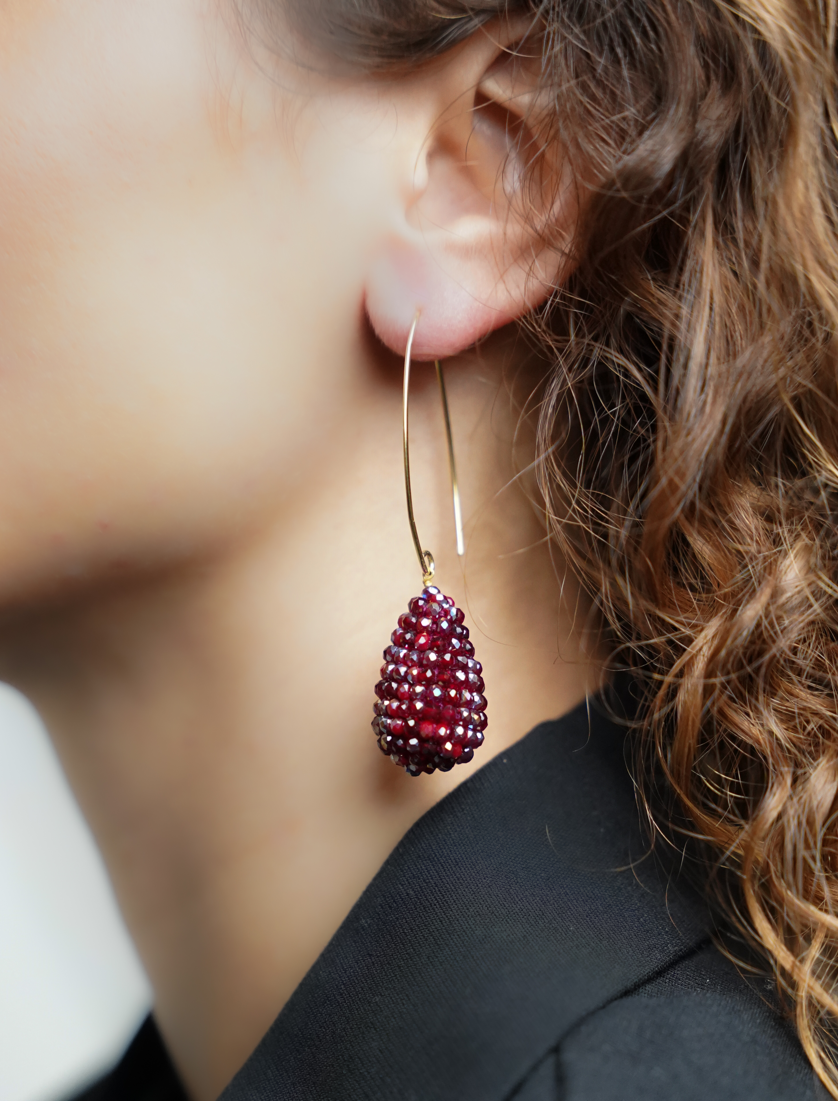 Metallic Bordeaux Oorbellen Amy Cone Slott-theme.productDescriptionPage.SEO.byTheBrand