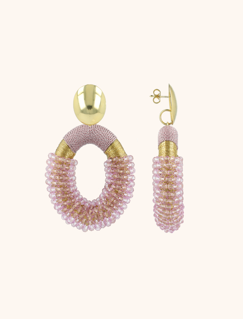 Lilac Earrings Yara Oval L