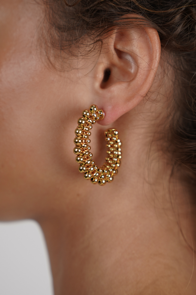 Gold Earrings Loe Creole Deluxe L