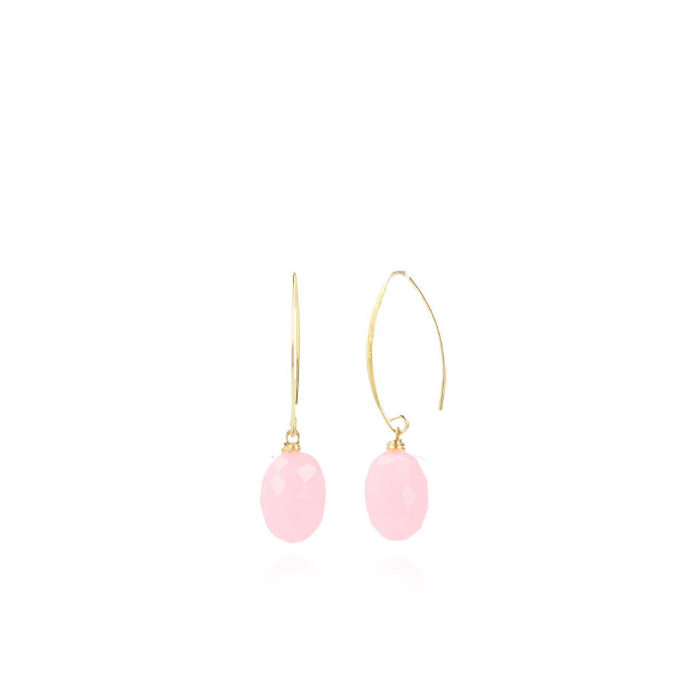 Light Pink Earrings Romijn Quartz XS