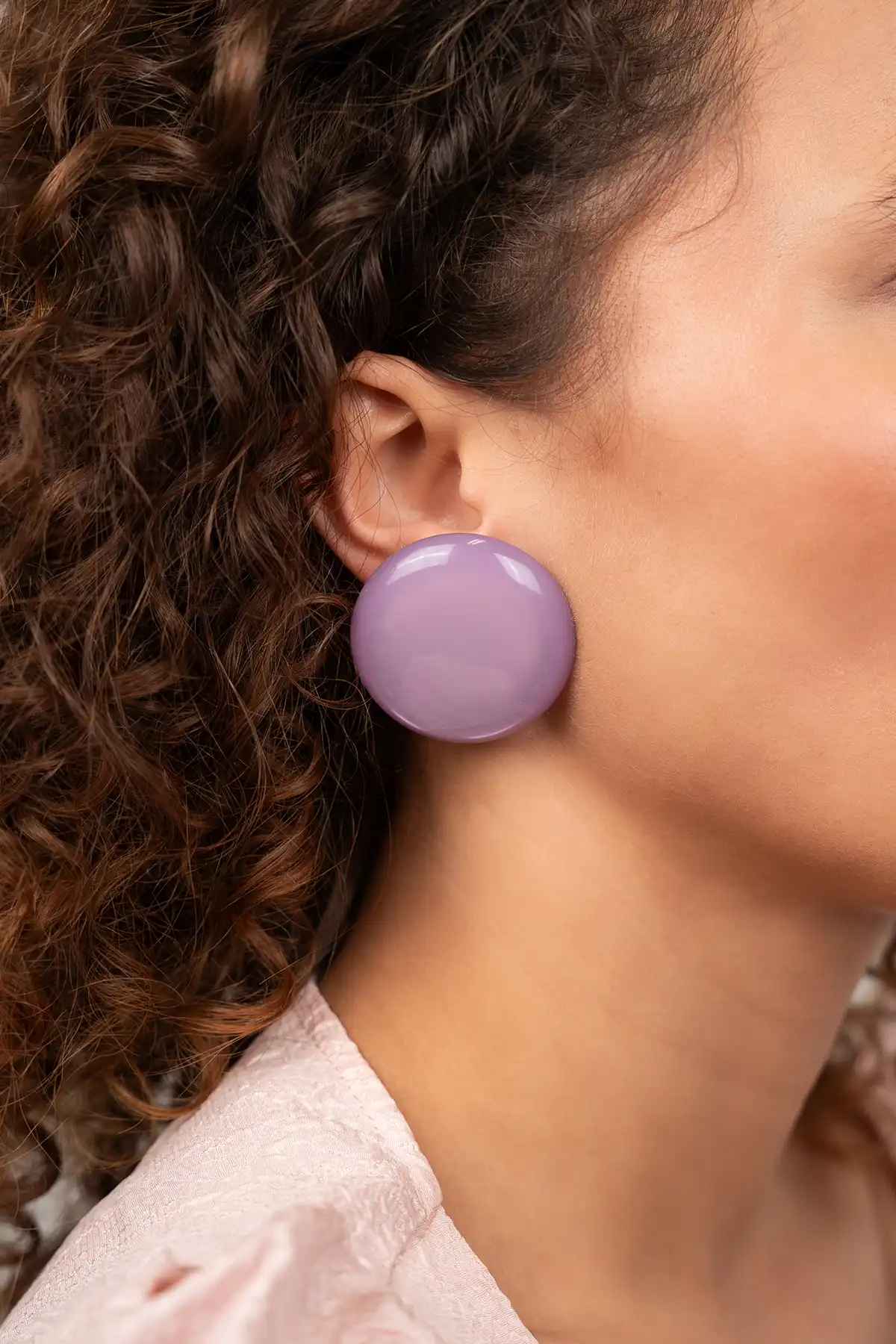 Lavender Oorbellen Dee Circle L