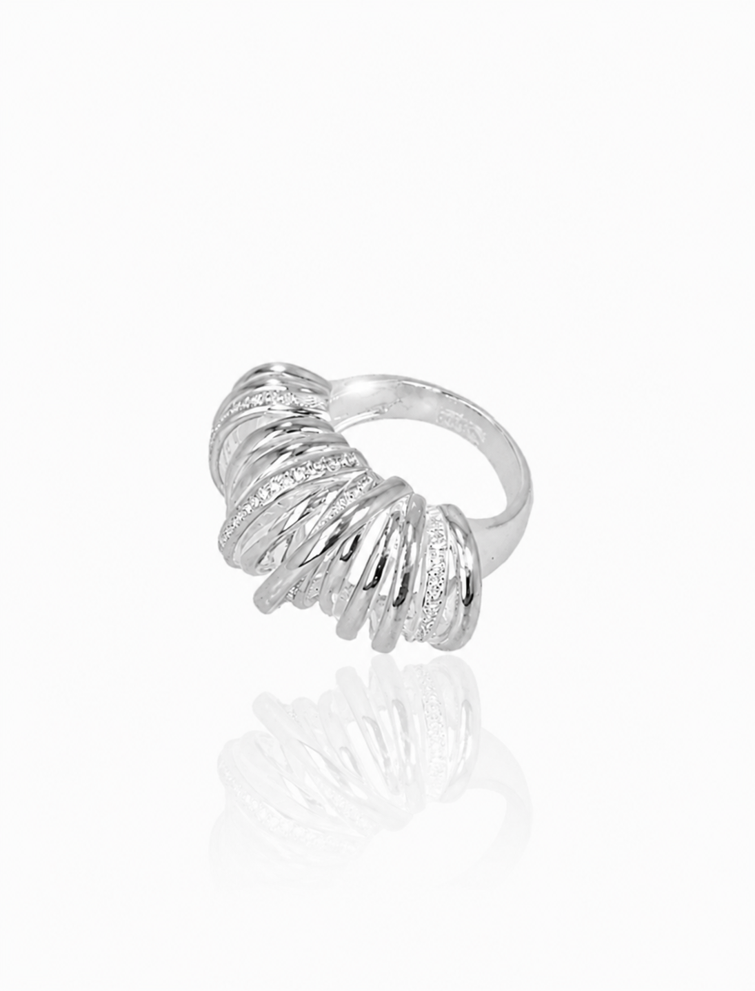 Classic Ring Croissant Stones