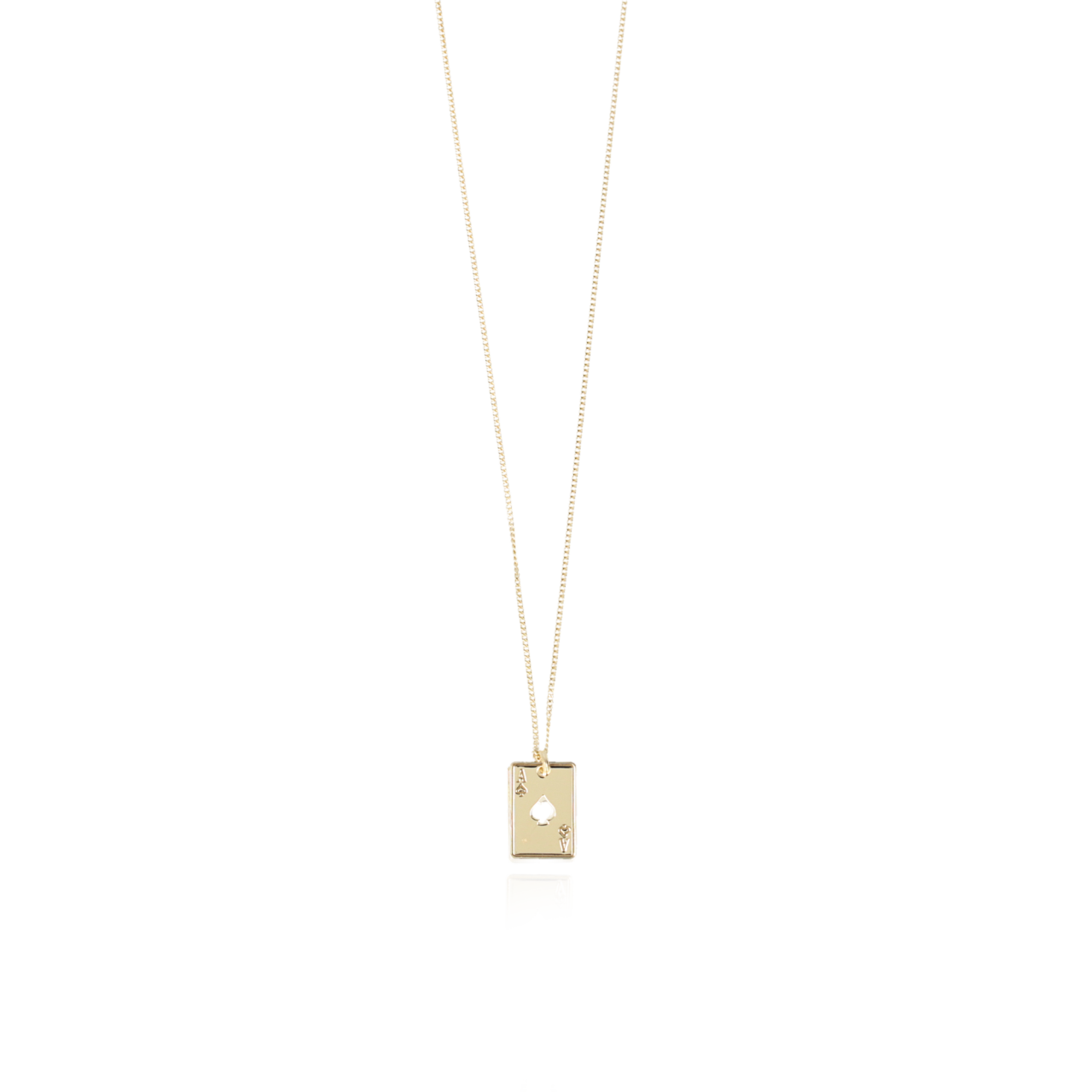 Spades Card Necklace