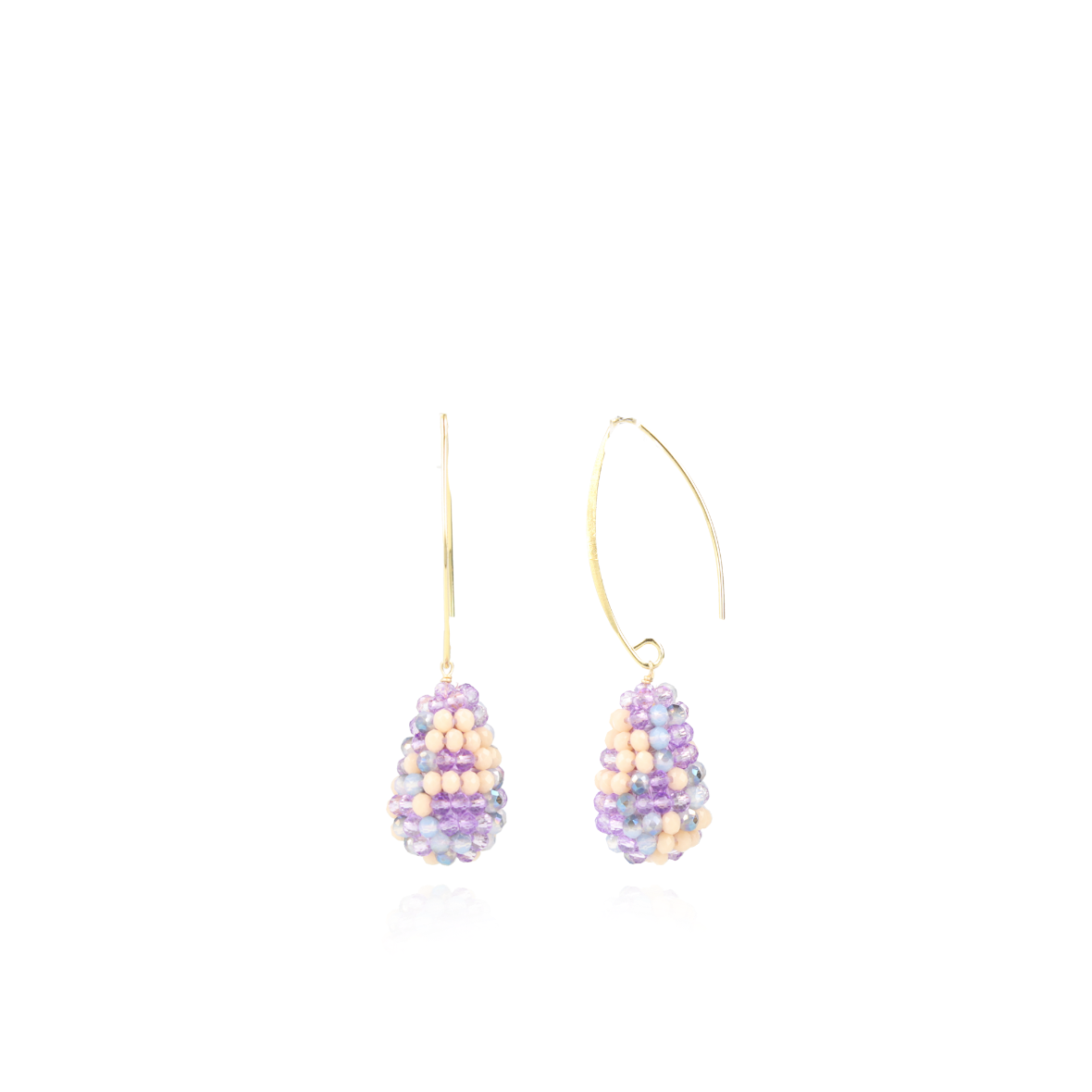 Mixed Paarse Oorbellen Amy Glassberry Cone XS